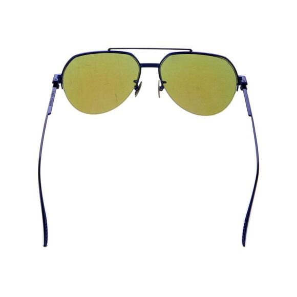 BOTTEGA VENETA BV1046S 008 59mm Matte Blue Square Aviator Sunglasses Italy - Picture 5 of 5